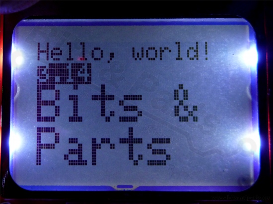 Display LCD Nokia 5110/3310 with white backlight